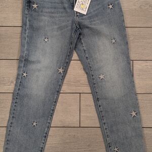 Pistola Women's Light Blue Star Skinny Jeans
